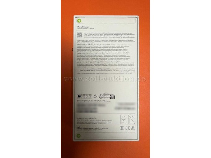 1 Samrtphone Apple Iphone 16 Pro Max 512 GB in der Farbe Desert Titanium – foto 3 – kavel bij Zoll-Auktion, Köln