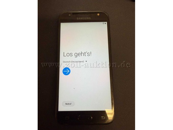 Handy vorn mit aktivierten Display