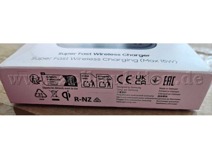 Unterseite Originalverpackung