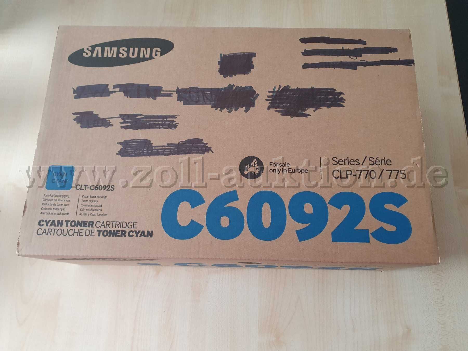 Samsung Toner für C6092S
Karton ist beschriftet.