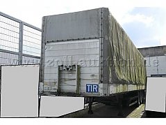 Sattelauflieger, Ansicht vorne