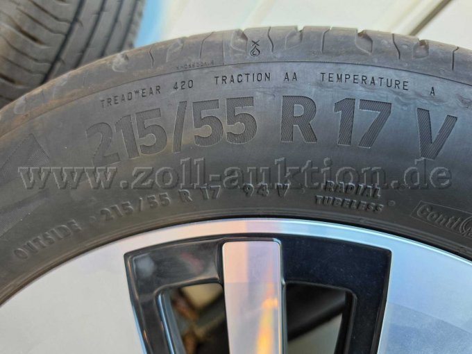 1 Satz Continental Eco Contact Sommerreifen, 215 55 R17 auf VW Alufelgen – foto 11 – kavel bij Zoll-Auktion, Brühl