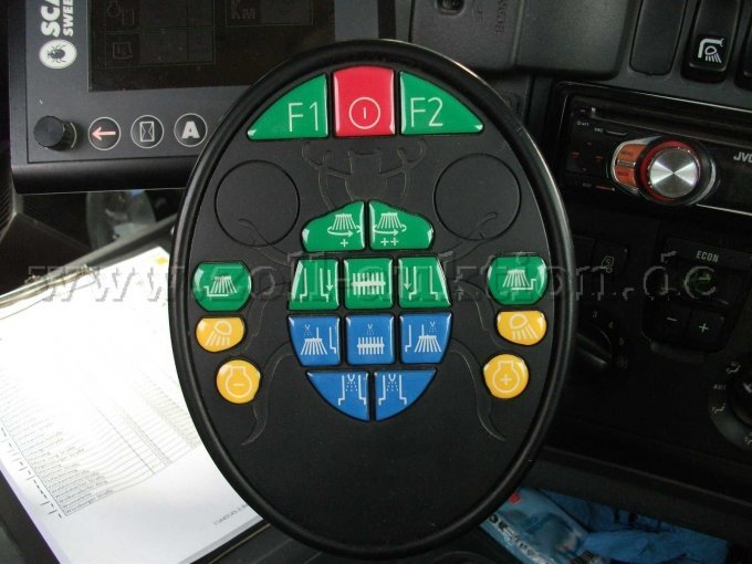 Ansicht Bedienung Kehrmaschine