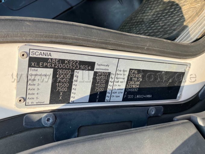 Typenschild Scania
