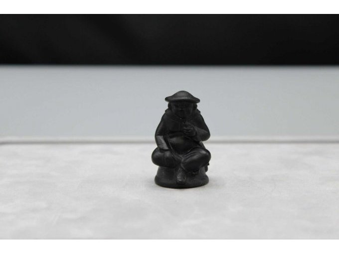 Schachfigur aus schwarzem Onyx, Bauer