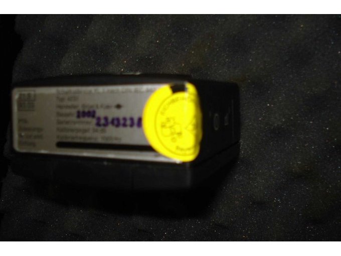 Eichungssiegel des Kalibrators.