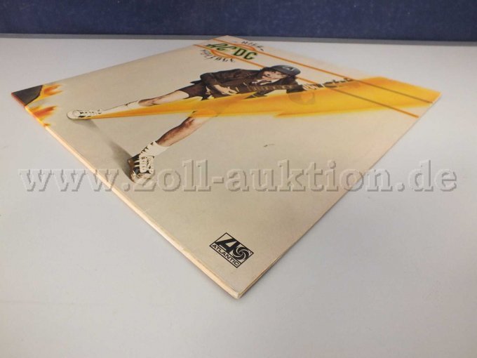 Seitliche Ansicht der LP liegend von rechts mit Beschädigungen