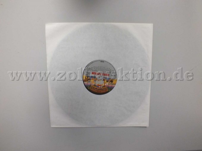 Detailaufnahme der Schutzhülle zur LP "Kiss Double Platinum"