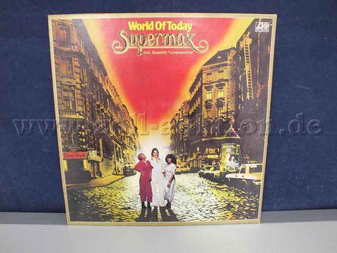 Gesamtansicht der Vorderseite der LP mit Beschädigungen