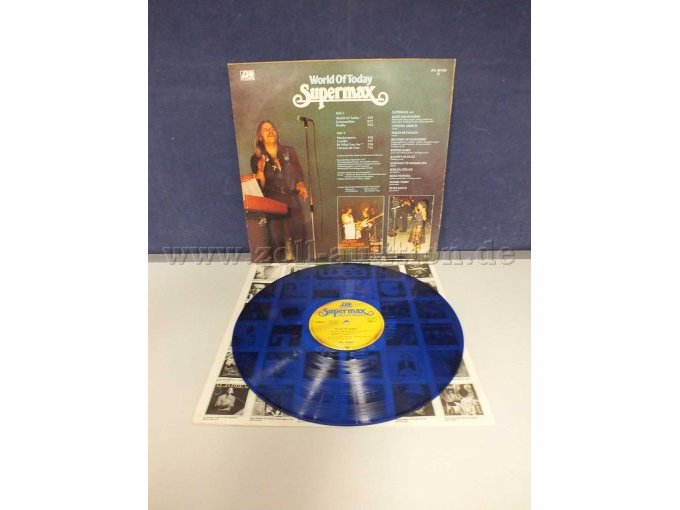 Detailansicht der LP "Supermax" ohne Hülle