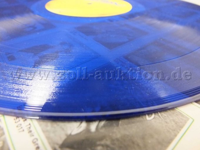 Seitliche Aufnahme der Schallplatte