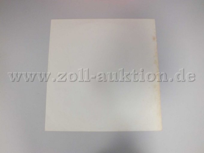 Rückseite des Posters zur LP mit Beschädigunen