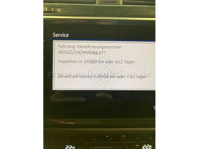 inspektions und ölservice daten