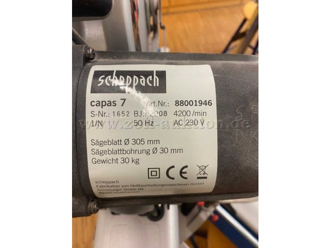 Kappsäge Typenschild