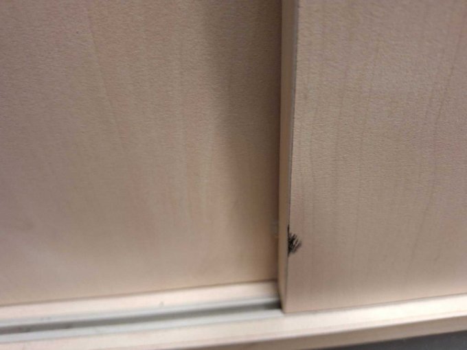 Abschrammungen Schiebetür