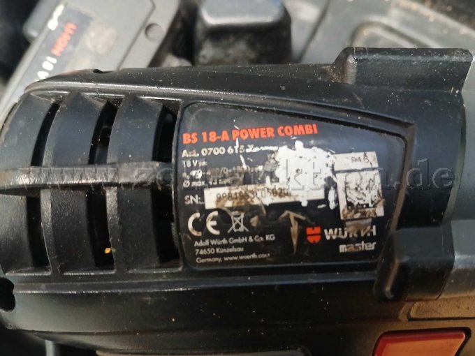 Typenschild Schlagschrauber