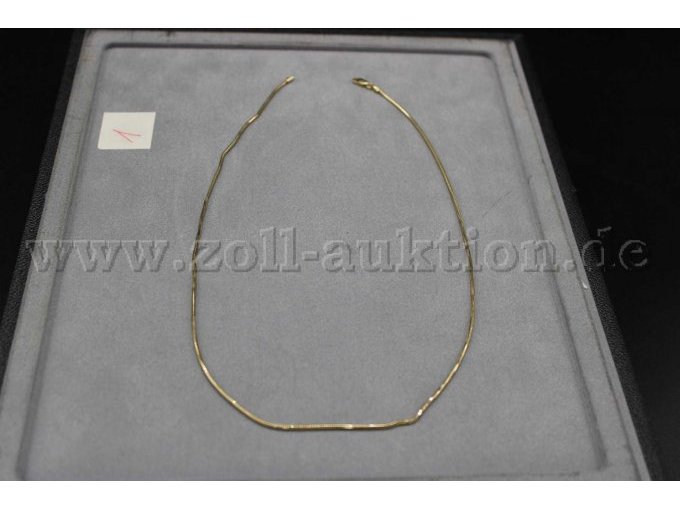 Schlangenhalskette aus 585er Gold