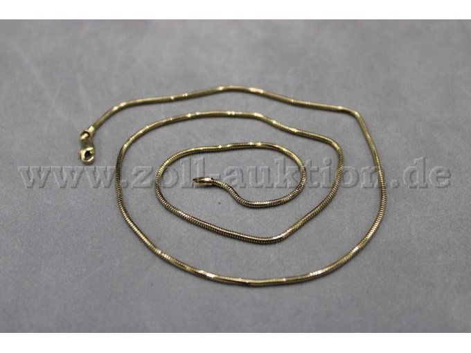 Schlangenhalskette aus 585er Gold