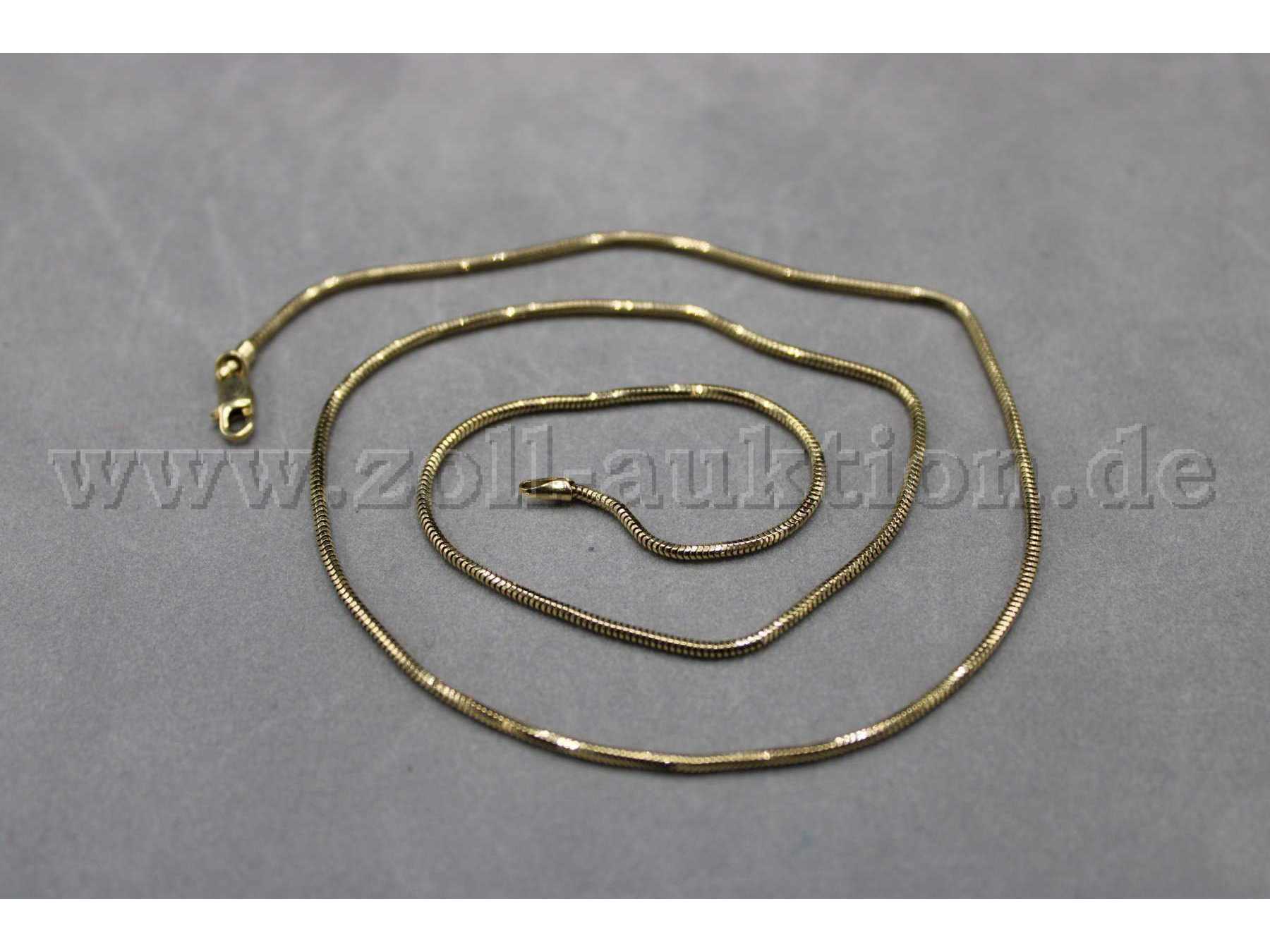 Schlangenhalskette aus 585er Gold