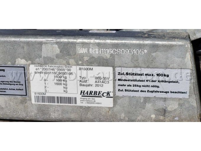 1 Schlauchboot 6.5 der Fa Deutsche Schlauchboot GmbH mit Harbeck Trailer – foto 13 – kavel bij Zoll-Auktion, Hamburg
