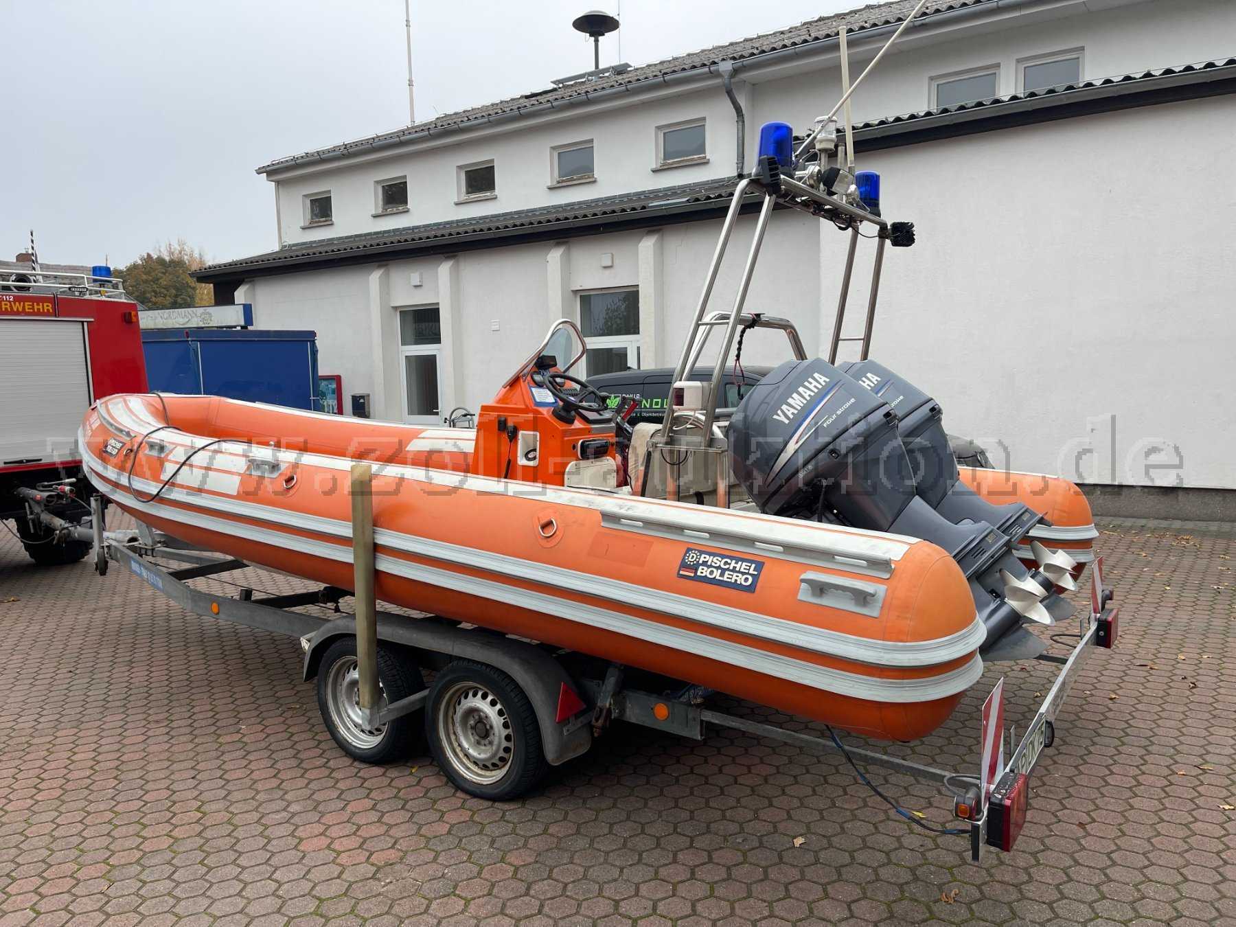 Boot von der linken Seite hinten