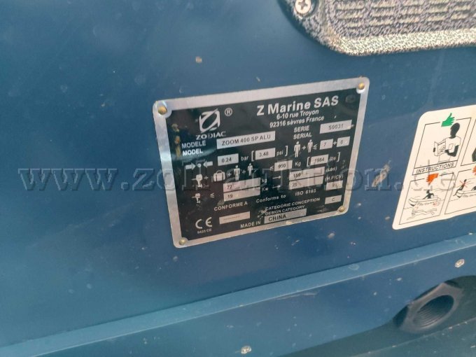 1 Schlauchboot blau Zodiac Marine SAS – foto 4 – kavel bij Zoll-Auktion, Rottenburg am Neckar