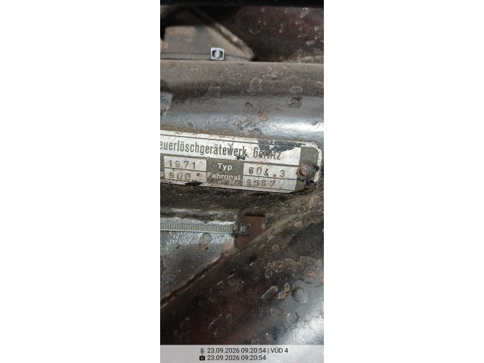 Plakette Schlauchwagen