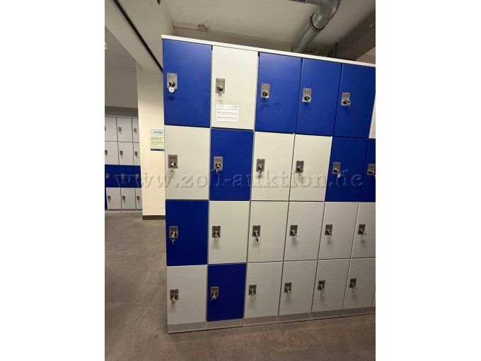 1 Schließfachblock mit 12 Schließfächern, Schließfachanlage Assa – foto 2 – kavel bij Zoll-Auktion, Bochum
