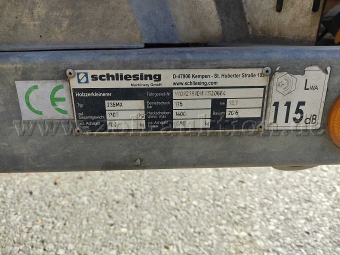 Ansicht Typenschild