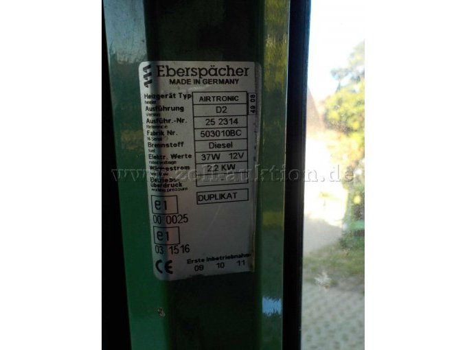 Detailbild Typenschild Heizung
