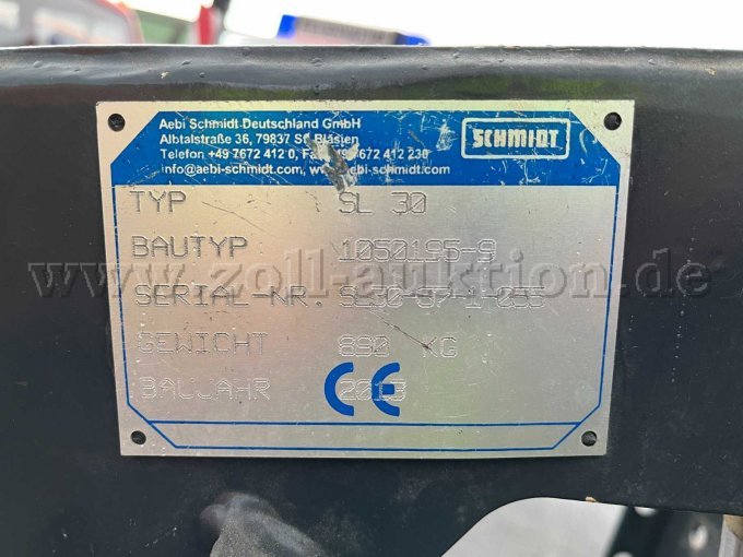 1 Schmidt Schneeschild/ Schneepflug SL 30 – foto 6 – kavel bij Zoll-Auktion, Detmold