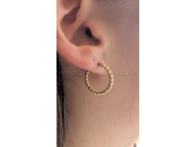 Ohrring 585er Gold Detailansicht