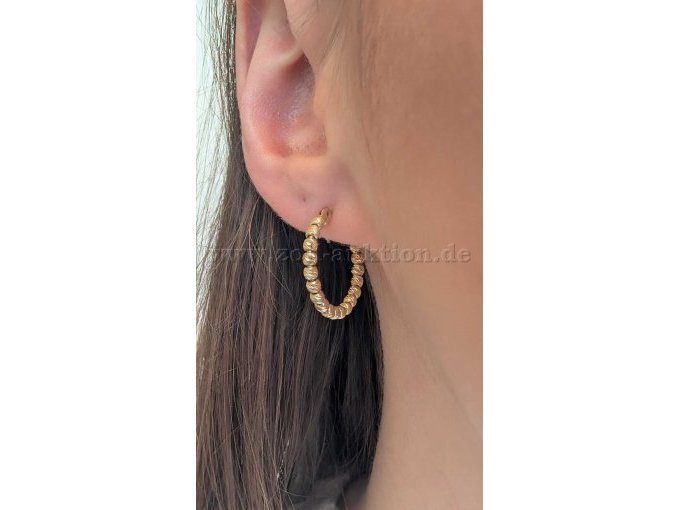 Ohrringe 585er Gold Detailansicht