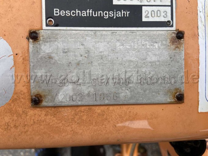 Schneepflug Beilhack, PVF 30-4 Typenschild