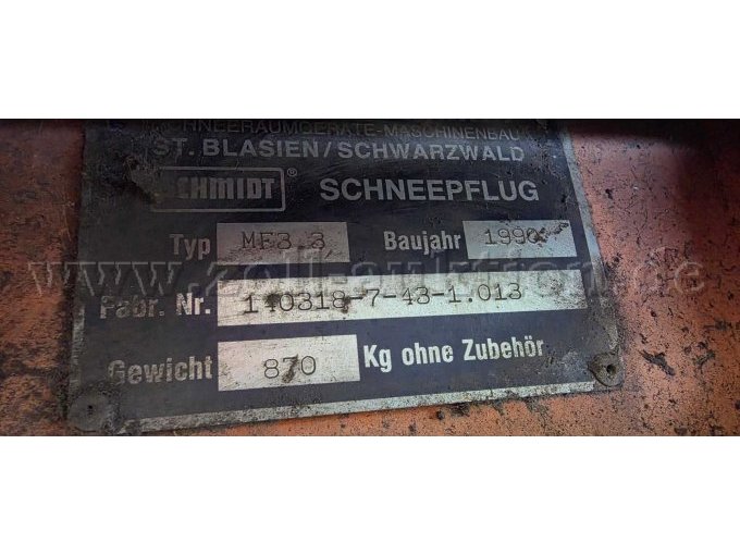 Typenschild Pflug