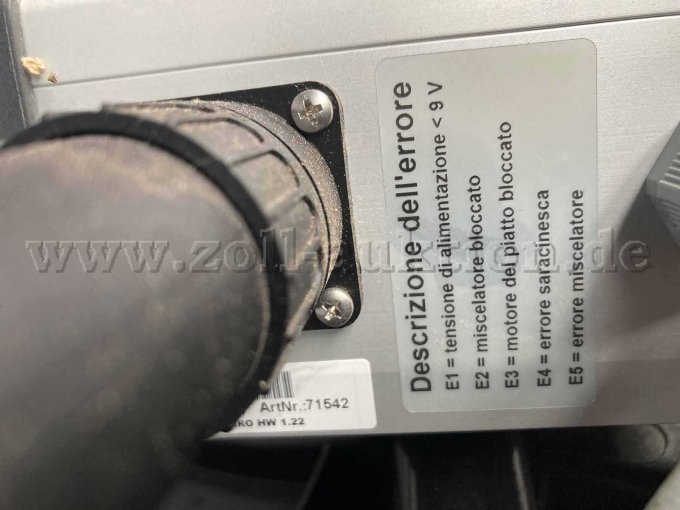 Salzstreuer von Alké, Typenschild