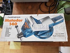 Schraubstock Peddinghaus Matador 140 Produktverpackung