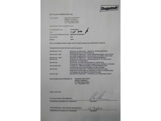 EG-Konformitätserklärung