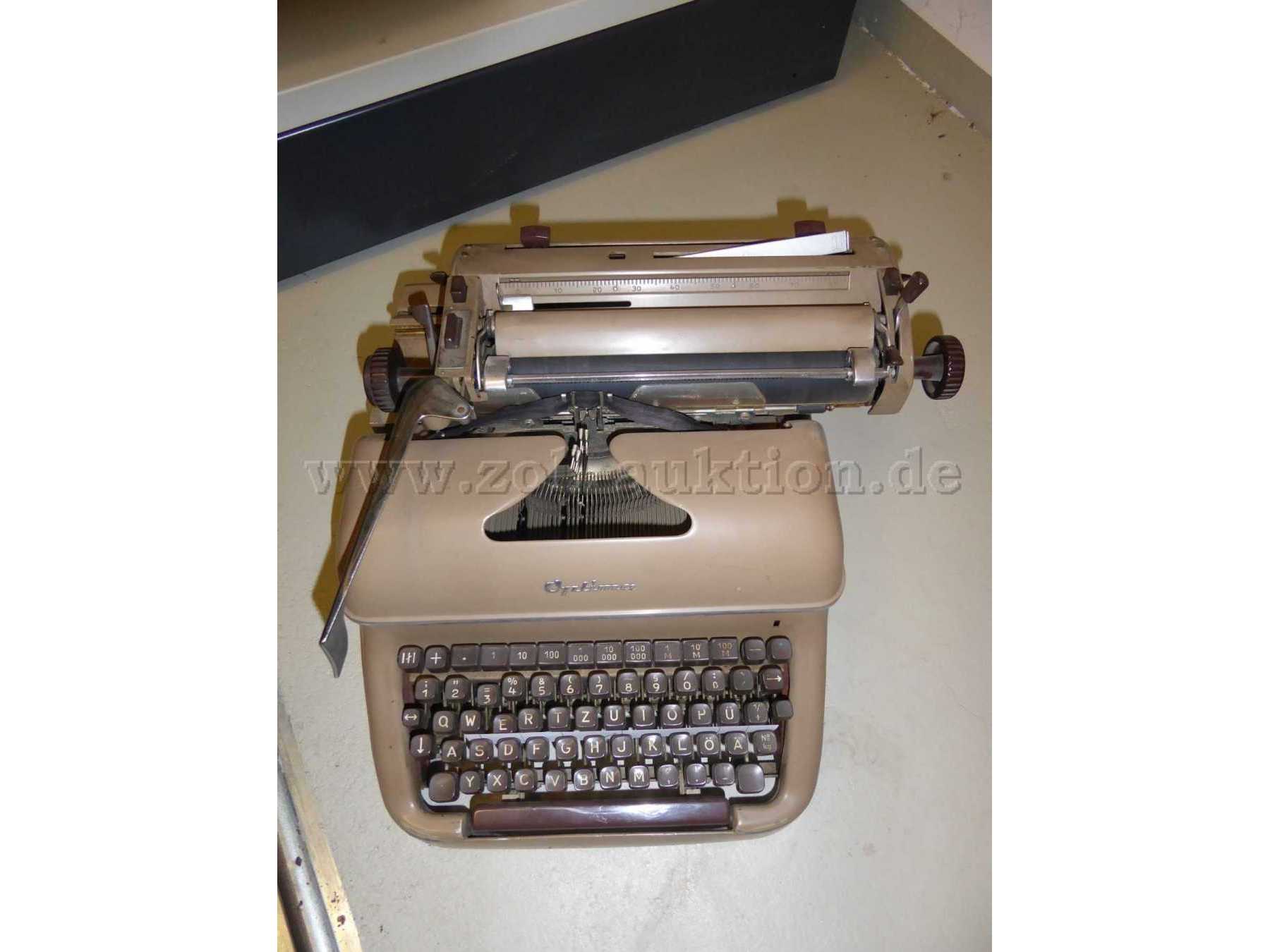 Schreibmaschine Optima