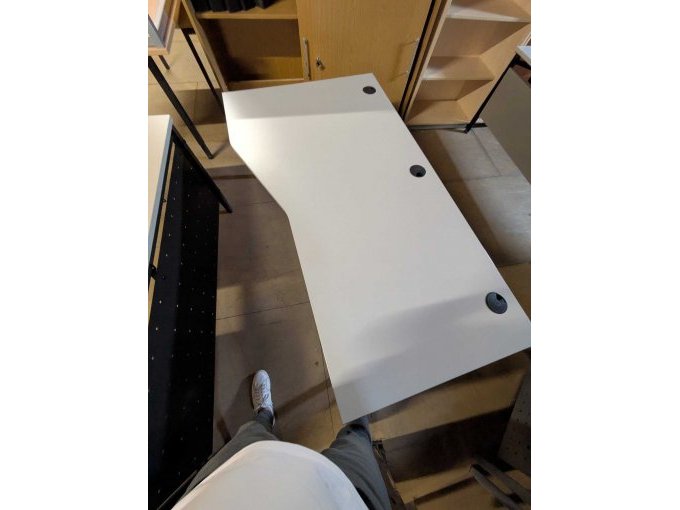 Ansicht Schreibtisch seitlich oben