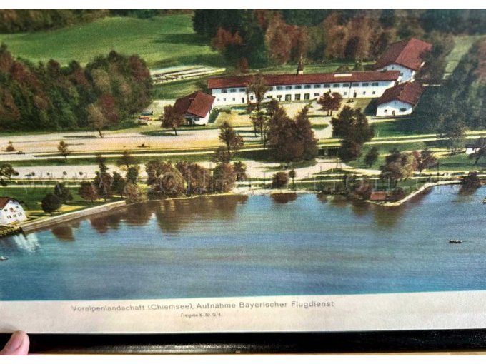 Schulkarte vom Chiemsee unterer Teil
