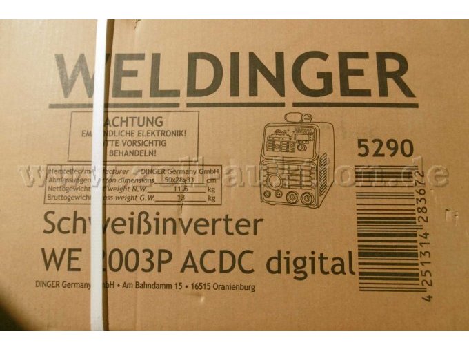 Detailansicht der Herstellerangaben auf dem Karton