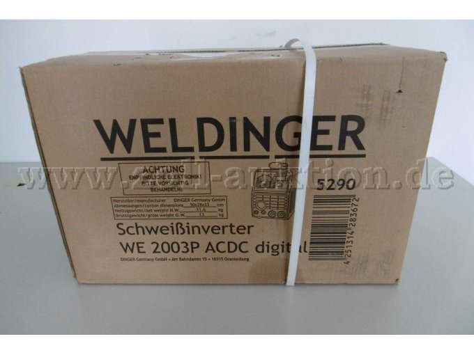 Vorderansicht Karton des Schweißinverters