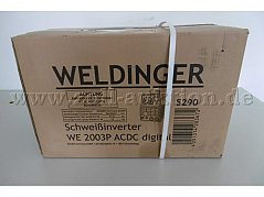 Vorderansicht Karton des Schweißinverters