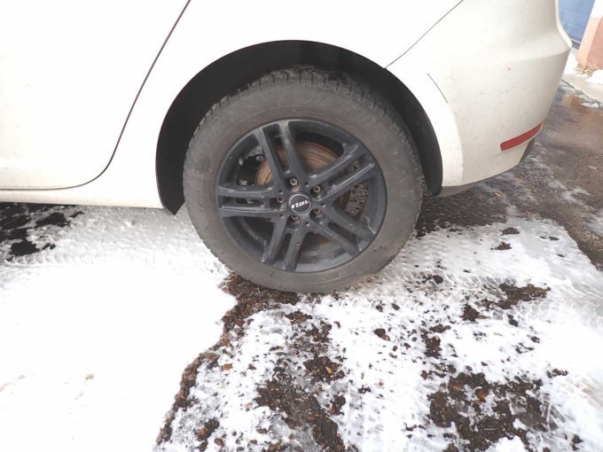 Blick auf ein Hinterrad