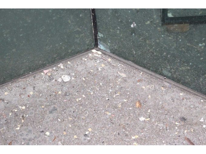 Defekte Scheibe innen