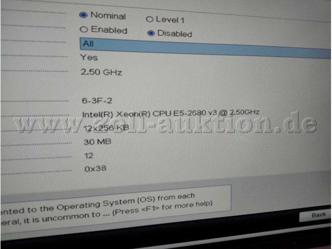 CPU aus Bios