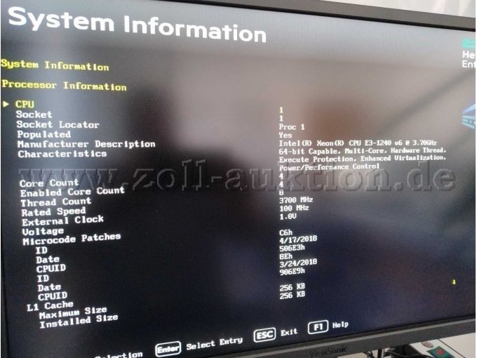 BIOS Systeminformnation