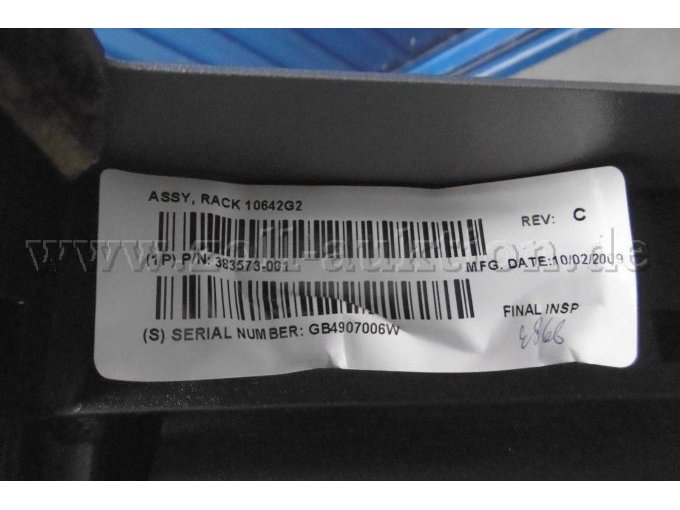 Detailansicht Herstelleraufkleber