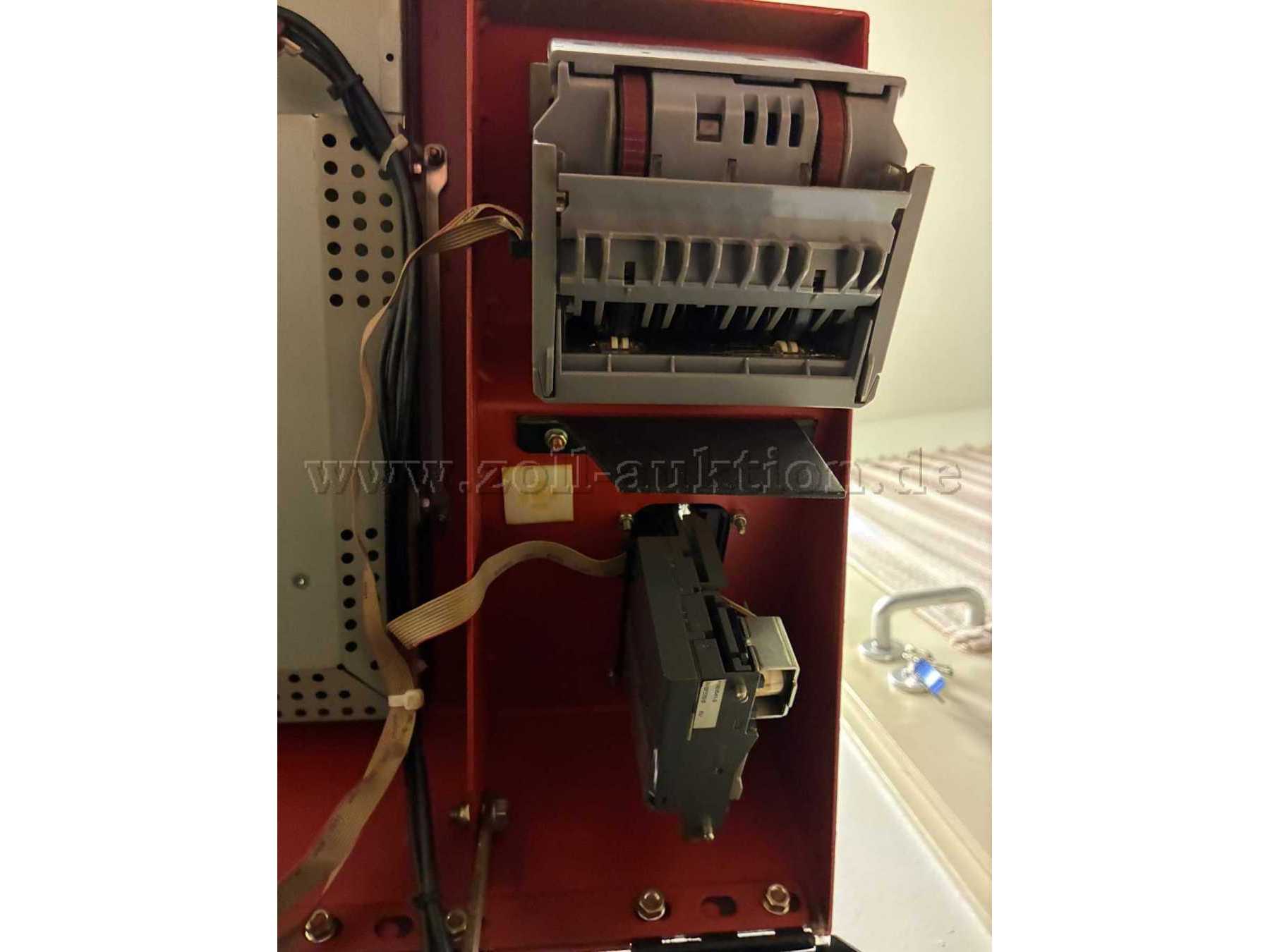 Eingebauter Münzzähler bzw. Geldscheinakzeptator